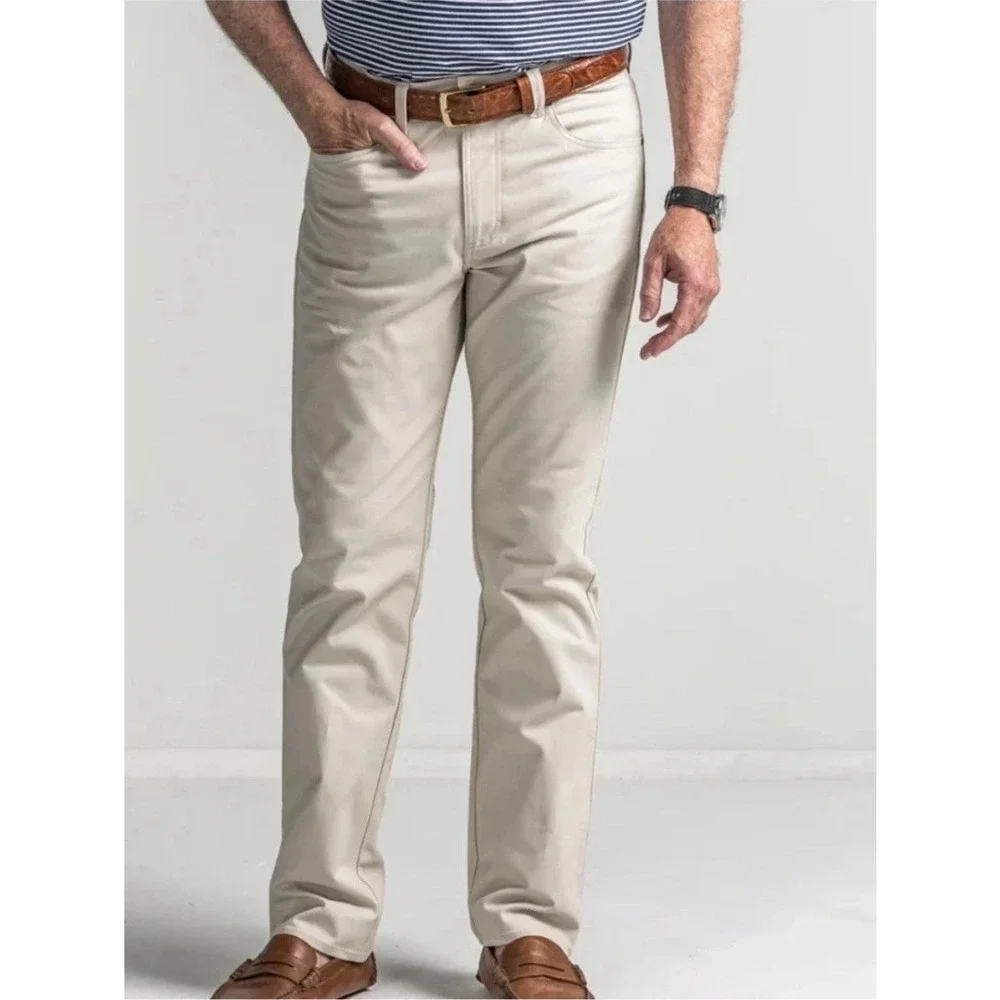 ONWARD RESERVE Mens Classic Five Pocket Pant Stone Sz 30x32 NWT $158 Preppy